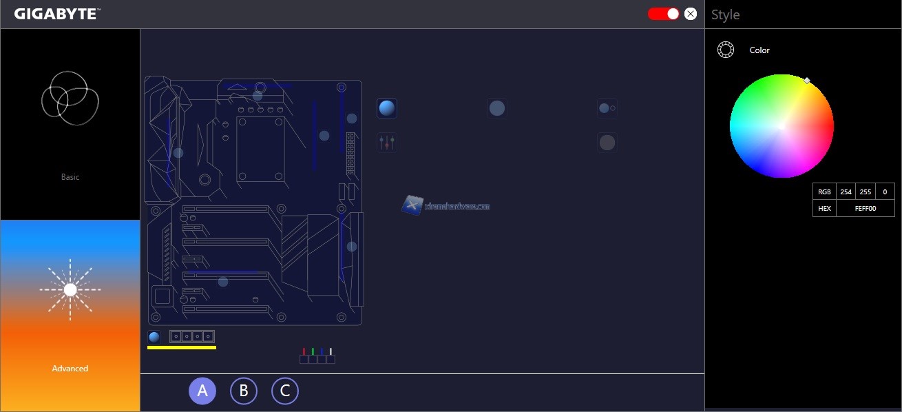 GIGABYTE RGB Fusion APP Center 4